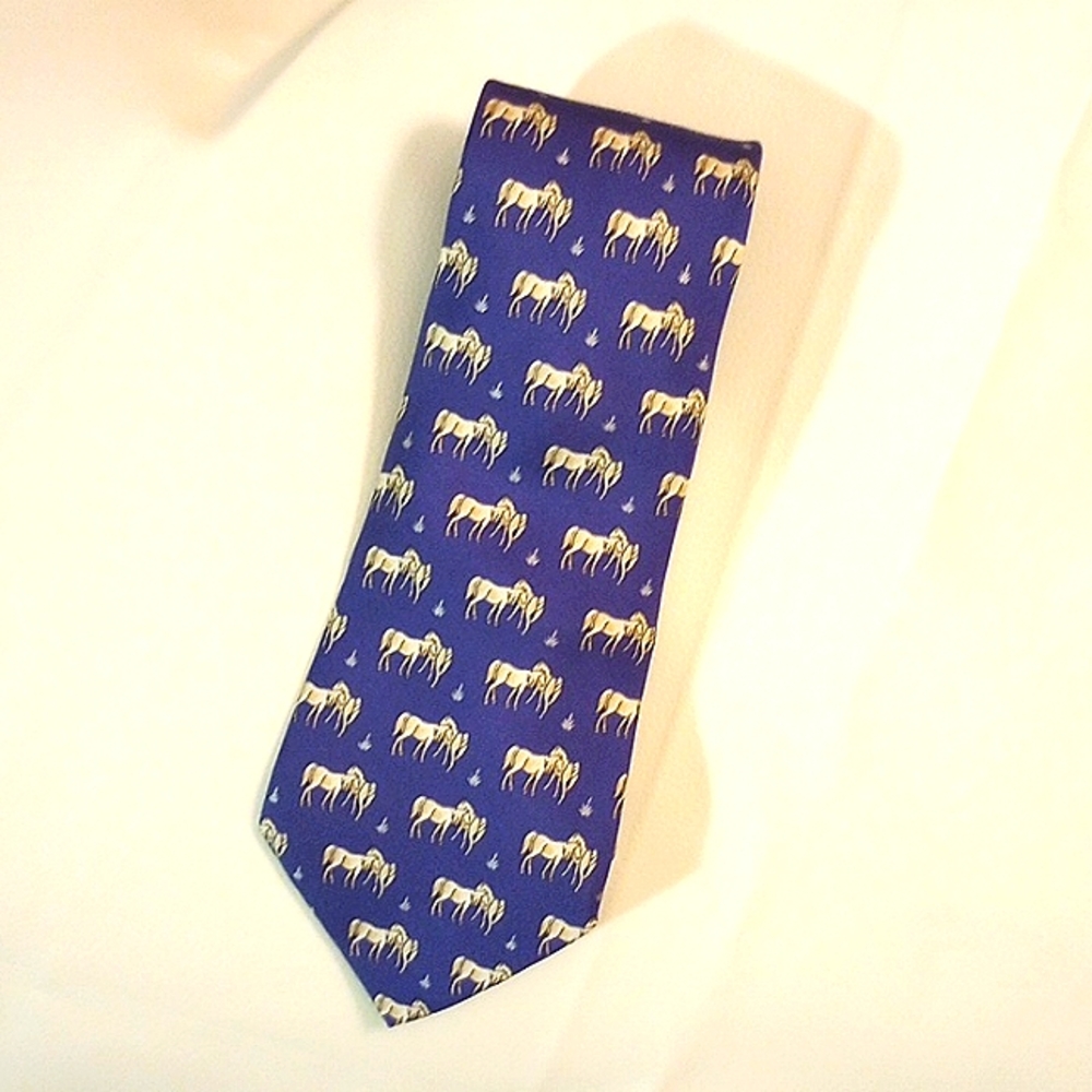 Hermes silk tie